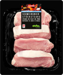 Denner BBQ Schweinsnierstücksteaks, mager, 4 x ca. 150 g, per 100 g