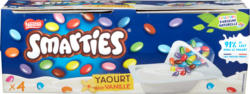 Yogurt Mix-in Nestlé, Vaniglia con Smarties, 4 x 120 g