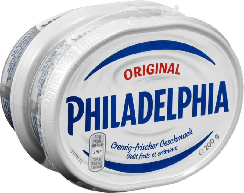 Philadelphia Frischkäse Original, 2 x 200 g
