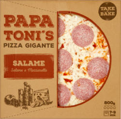 Papa Toni's Pizza Gigante Salame e Mozzarella, 800 g