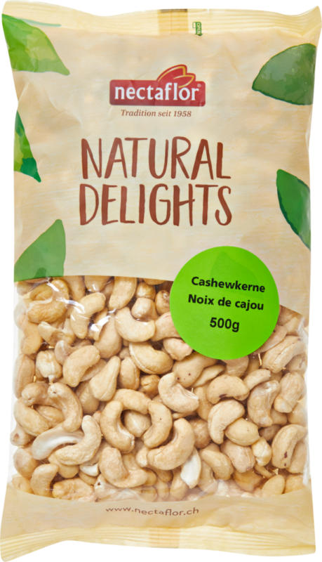 Nectaflor Natural Delights Cashewkerne, 500 g