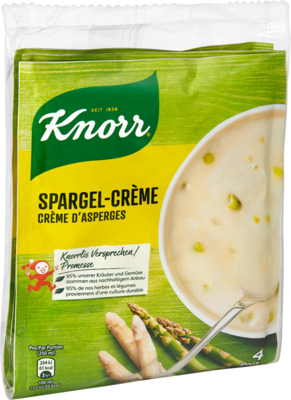 Velouté d’asperges Knorr, 3 x 65 g