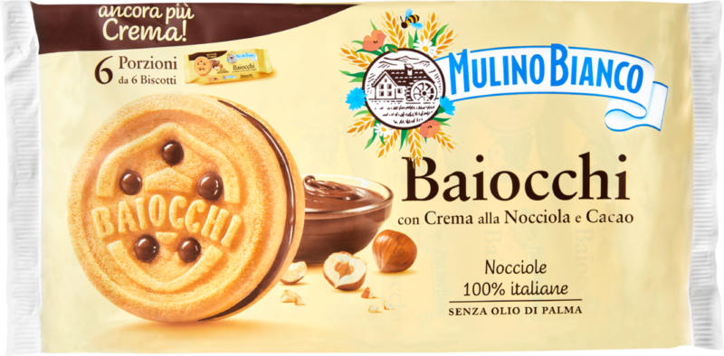 Mulino Bianco Biscuits Baiocchi, 336 g