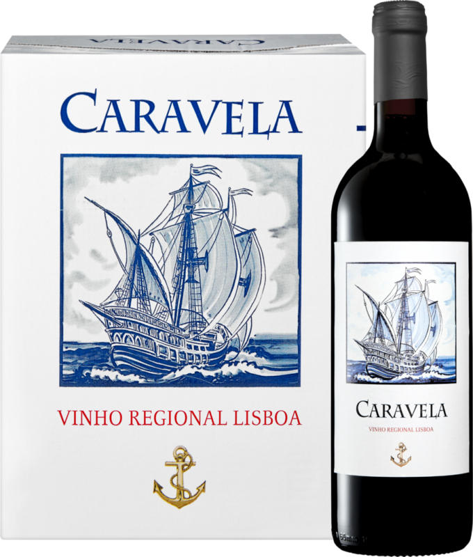 Caravela Vinho Regional Lisboa, Portugal, Lissabon, 2022, 6 x 75 cl
