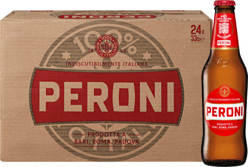 Birra Peroni, 24 x 33 cl