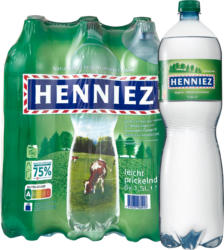 Henniez Mineralwasser Leicht prickelnd, mit wenig Kohlensäure, 6 x 1,5 Liter