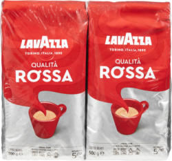 Café Qualità Rossa Lavazza, en grains, 2 x 500 g