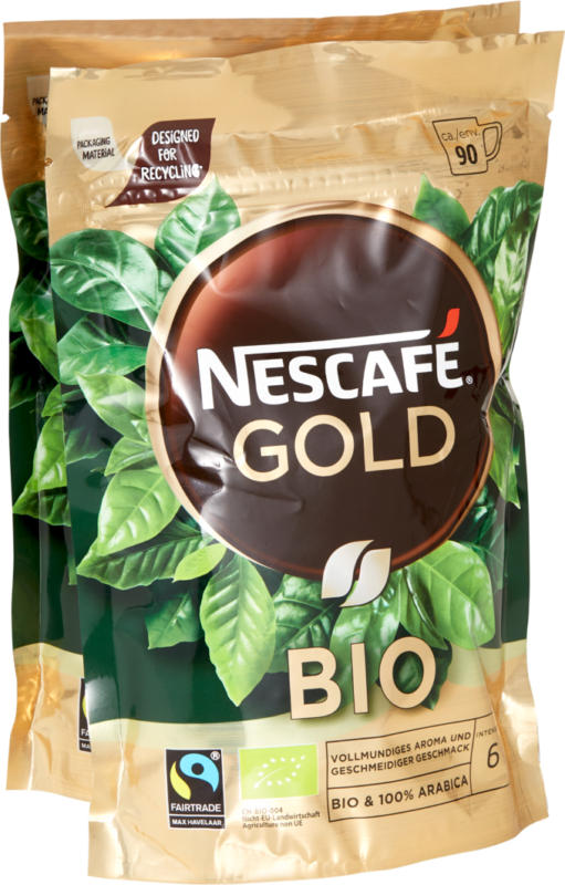 Nescafé Gold Organic , 2 x 180 g