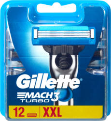 Lames de rasoir Mach3 Turbo Gillette, 12 Stück
