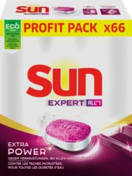 Tablettes lave-vaisselle Expert All in 1 Extra Power Sun , 66 tablettes
