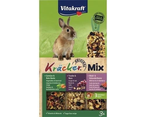 Nagersnack, Vitakraft Kräcker® 3er-Combi Zwergkaninchen