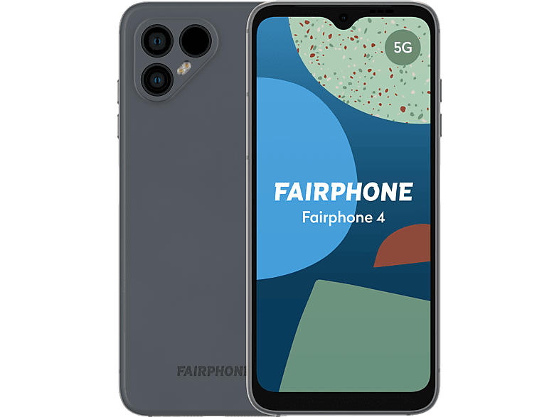 Fairphone 4 5G 6+128GB, Grau; Smartphone