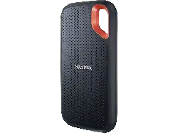 SandISK 1 TB Extreme Portable SSD (tragbare NVMe SSD, USB-C, bis zu 1.050 MB/s lesen und schreiben wasser- staubbeständig) Schwarz; Festplatte