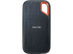 SandISK 2 TB Extreme Portable SSD (tragbare NVMe SSD, USB-C, bis zu 1.050 MB/s lesen und schreiben wasser- staubbeständig) Schwarz; Festplatte