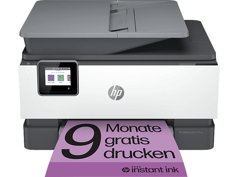 HP Multifunktionsdrucker OfficeJet Pro 9014e Weiß Inkl. 9 Probemonate Instant Ink