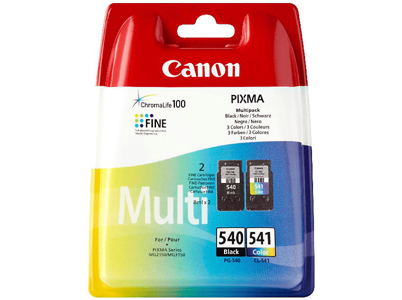 Canon Tintenpatronen Multi-Pack PG540 / CL541 Colour; Druckerpatrone