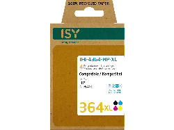 ISY IHI-4364-MP-XL für HP 364XL, farbig/schwarz, wiederaufbereitet; Tintenpatrone