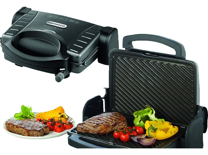 Kenwood Plattengriller HG 600 BK; Kontaktgrill, Plattengriller