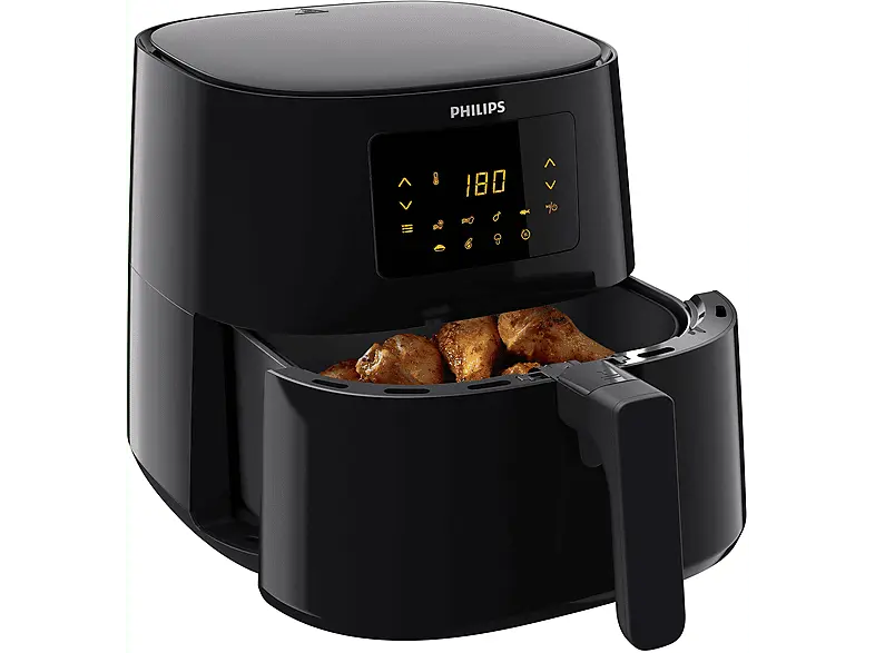Philips HD9270/90 Airfryer Essential XL Heißluftfritteuse 1,2 kg, 2000 Watt, Schwarz