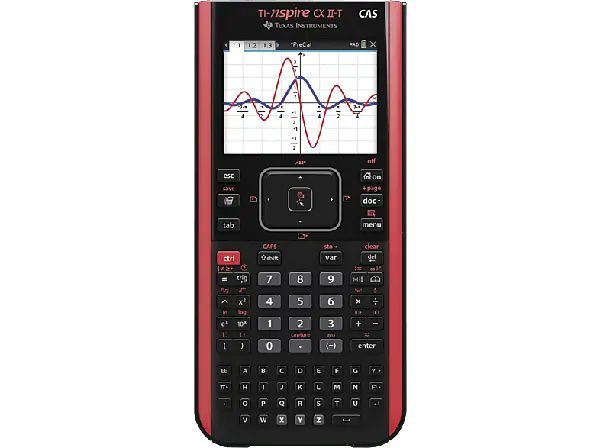 TEXAS Taschenrechner Instruments TI-Nspire CX (II-T) CAS (D/I/E) Schwarz/Rot; Grafikrechner