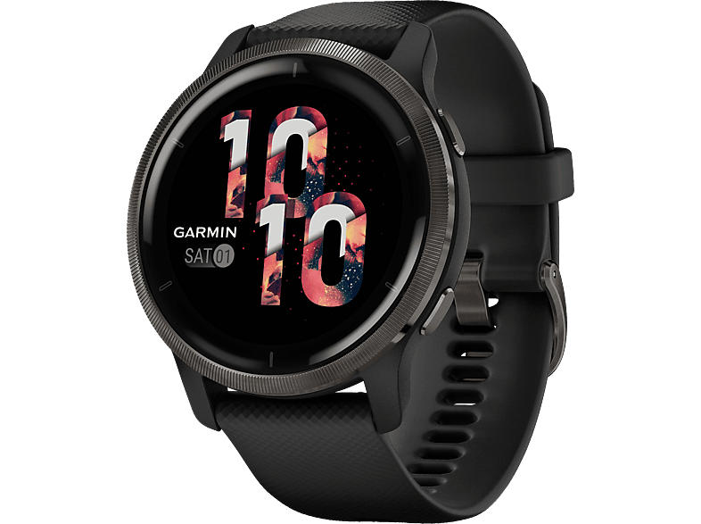 Garmin Smartwatch Venu 2 45mm, Schwarz/Schiefergrau (010-02430-11)
