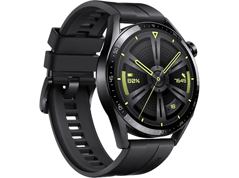 Huawei Watch GT 3 Active 46mm Schwarz mit Sportarmband; Smartwatch