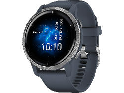 Garmin Smartwatch Venu 2 45mm, Granitblau/Silber (010-02430-10)