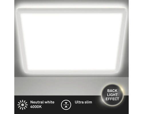 LED Deckenleuchte Briloner LED fest verbaut 18 W Neutralweiß 1 -flammig IP 20 Weiß ( 7156-416 )