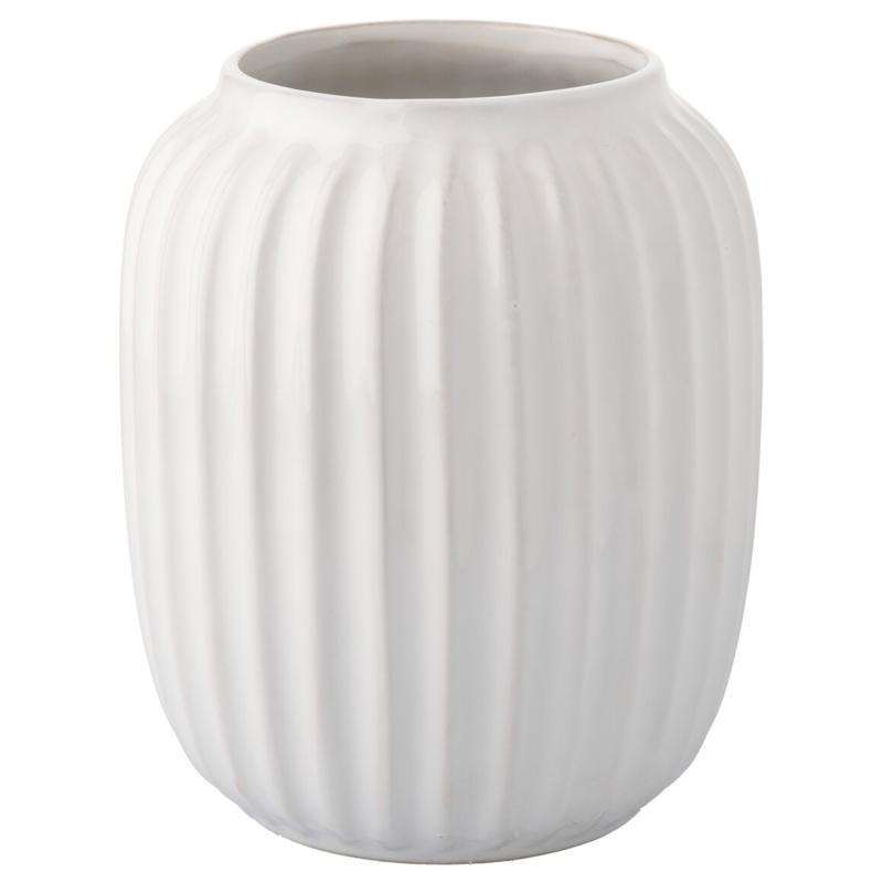 Große Vase in Riffel-Optik (Nur online)