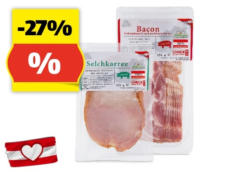 GENUSS 100% AUS ÖSTERREICH Selchkarree/Bacon, 150 g
