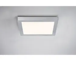 LED Panel Lunar chrom-matt mit Leuchtmittel 1-flammig 1000 lm 3000 K warmweiß 220x220 mm