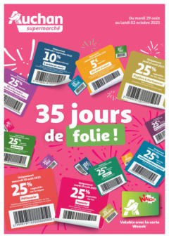 Auchan - Prévisualisation de Auchan 35 jours de folie valide à partir de 29.08.2023
