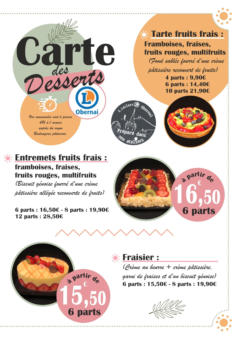 E.Leclerc - Prévisualisation de E.Leclerc Carte des desserts valide à partir de 25.08.2023