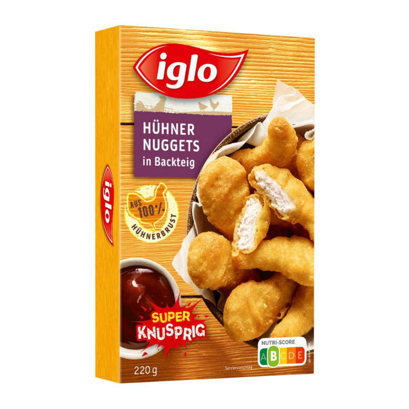 Iglo Hühner Nuggets in Backteig
