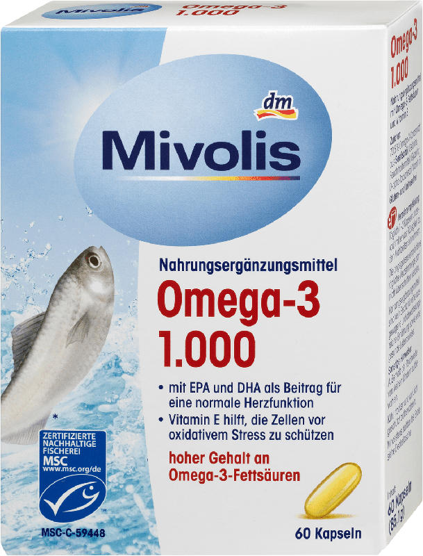 Mivolis Omega-3 1000 Kapseln