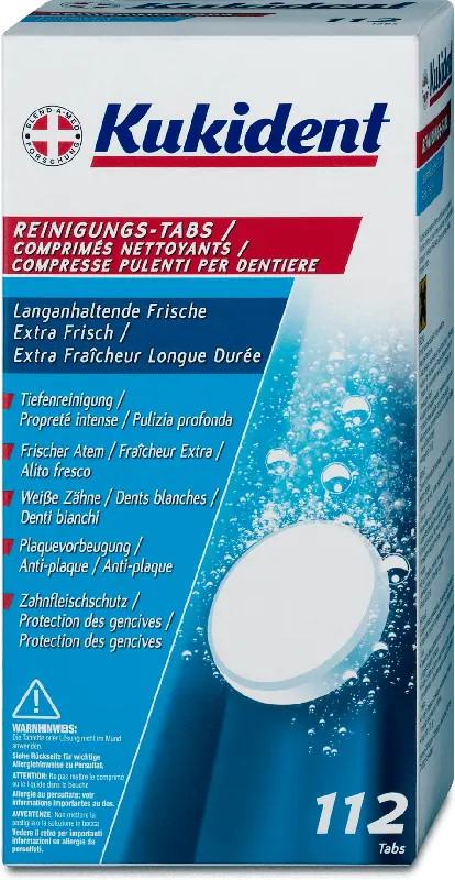 Kukident Reinigungs-Tabs für Zahnprothesen