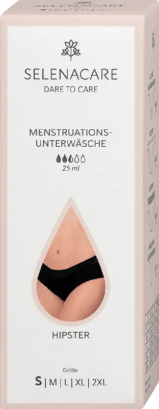 SELENACARE Menstruationsunterwäsche Hipster, Gr. S