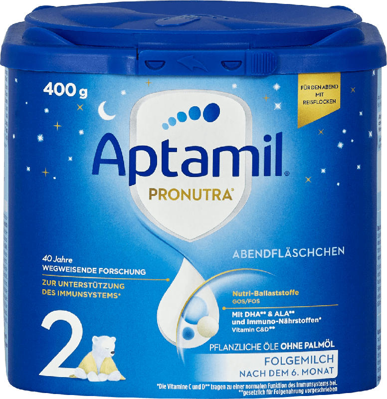 Aptamil 2 Pronutra Abendfläschchen Folgemilch