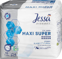 Jessa Diskret Hygiene-Einlagen Maxi Super