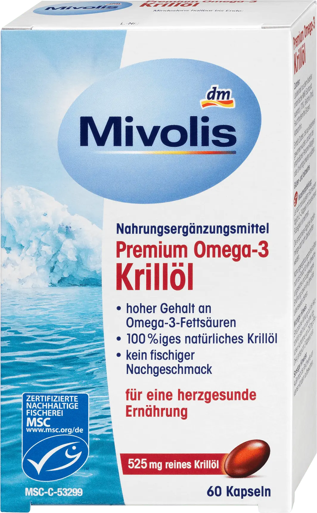 Mivolis Premium Omega-3 Krillöl Kapseln ✔️ Online von dm