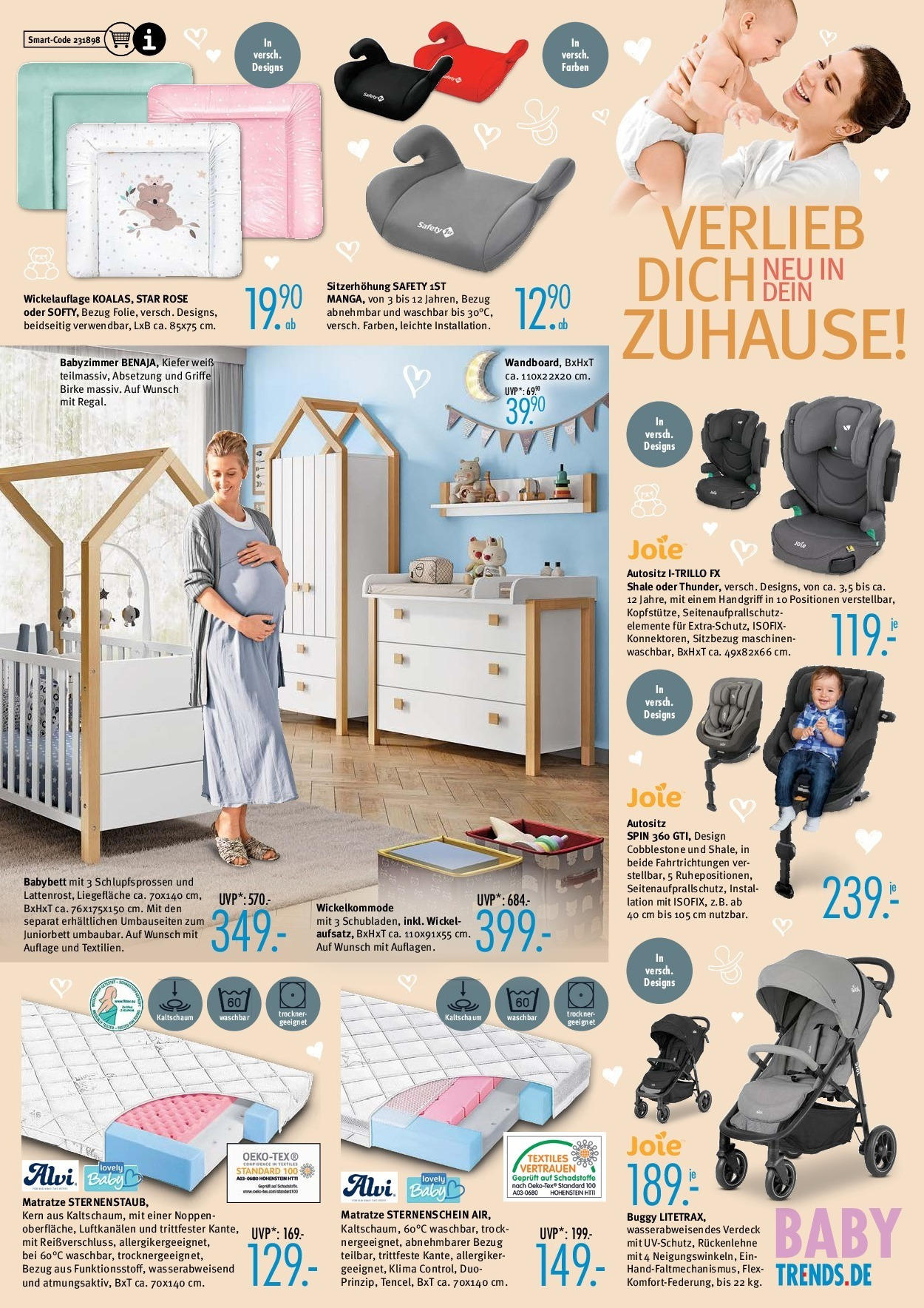 Trends Prospekt (ab 09.09.2023) zum Blättern | Seite: 15 | Produkte: Trockner, Matratze, Babybett Trends Prospekt (ab 09.09.2023) zum Blättern | Seite: 15 | Produkte: Trockner, Matratze, Babybett