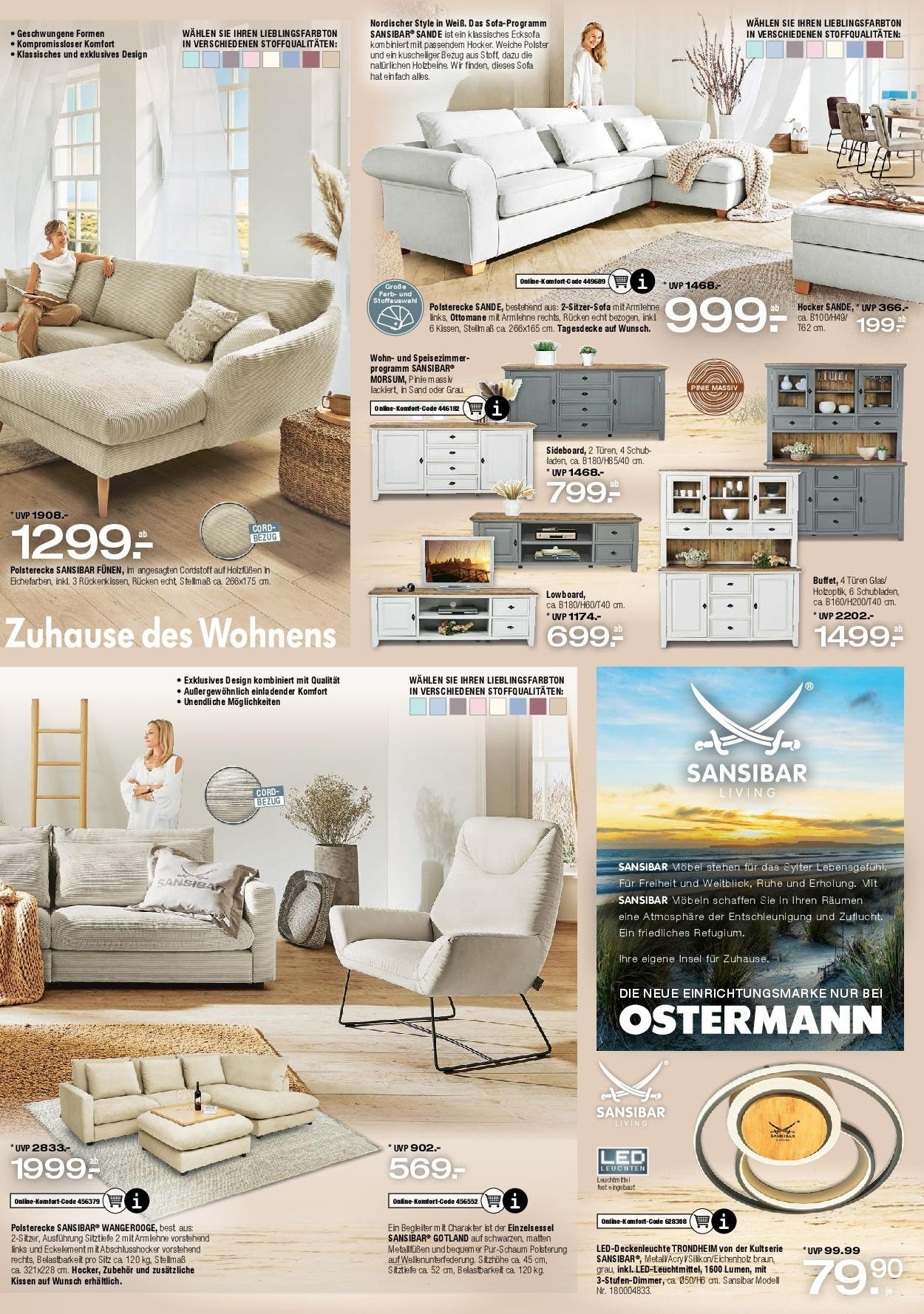 Ostermann Prospekt 	 (ab 09.09.2023) zum Blättern | Seite: 9 | Produkte: Kissen, Sofa, Hocker, Tagesdecke