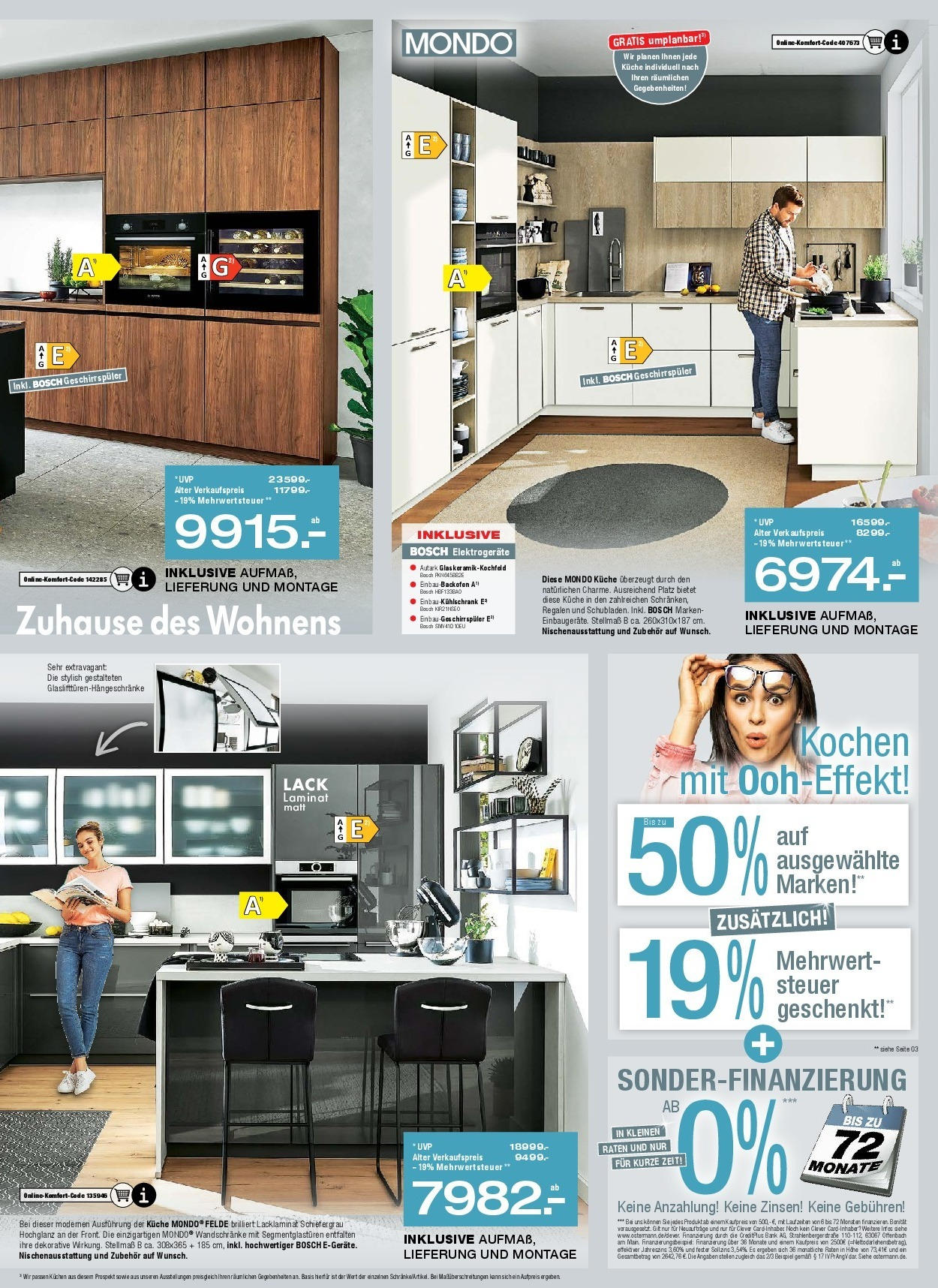 Ostermann Prospekt 	 (ab 09.09.2023) zum Blättern | Seite: 17 | Produkte: Geschirrspüler, Backofen, Bosch, Küche