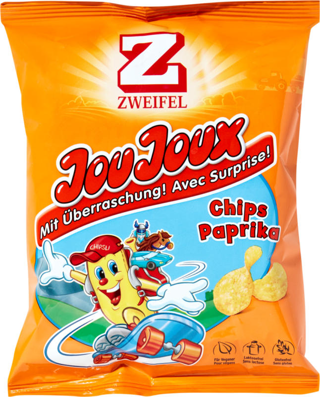 Zweifel Chips JouJoux , Paprika, 42 g