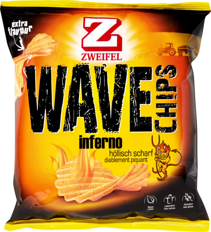 Chips Wave Inferno Zweifel, 120 g