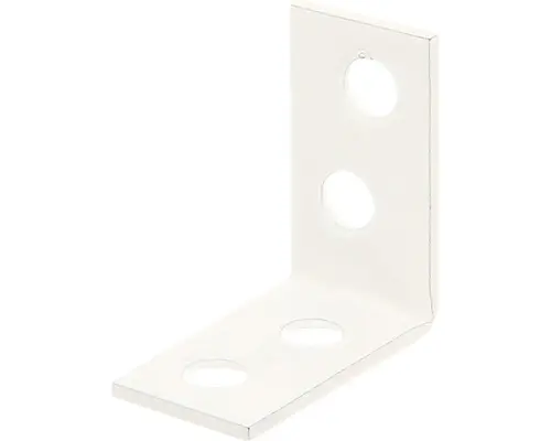 Winkel Stuhlwinkel Gleichschenkelig Kaiserthal 16 x 60 x 1,75 mm kunststoffbeschichtet weiß 1 Stück