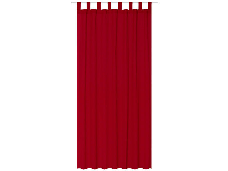 Tenda PANAMA 140x260cm passante / nastro arricciatende oscurante rosso