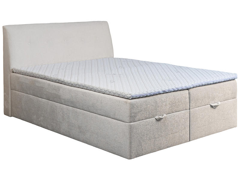 Boxspring CALIFORNIA beige 160x200cm semirigido / rigido