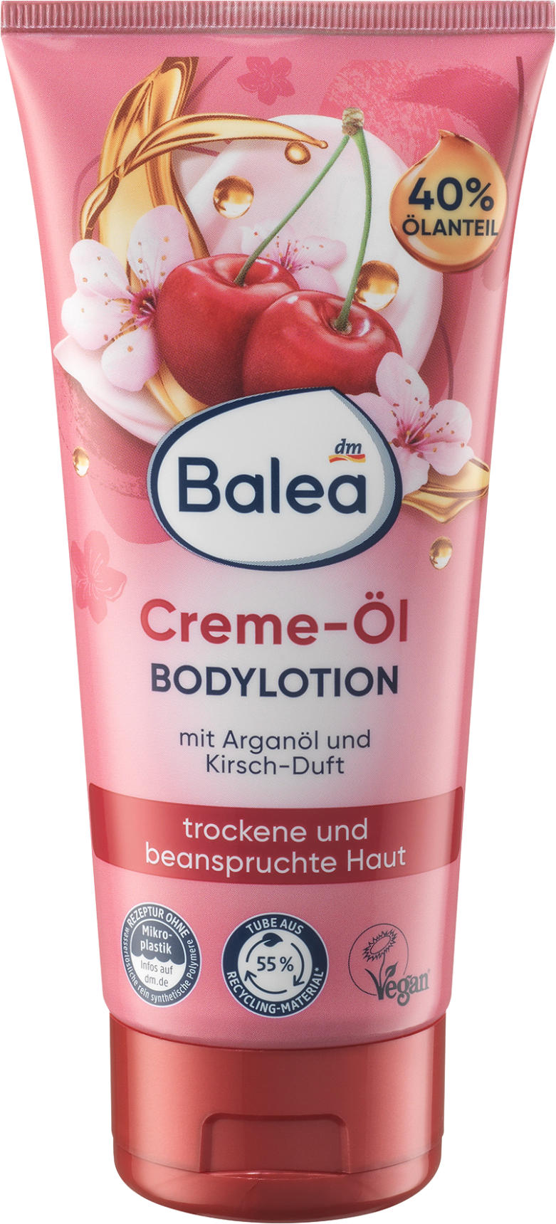 Balea Creme-Öl Bodylotion Kirsche