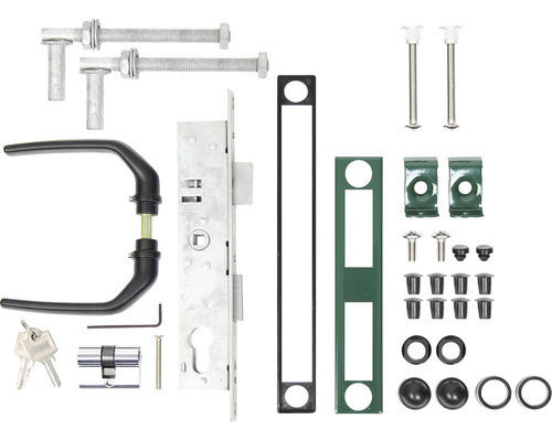 Zubehör-Set ALBERTS für Wellengitter-Tore bis 1500 mm Höhe grün